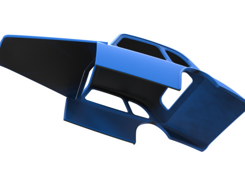 Shell of Vintage Asphalt Modified stock car V4 Scale 1 to 25 3D प्रिंट मॉडल