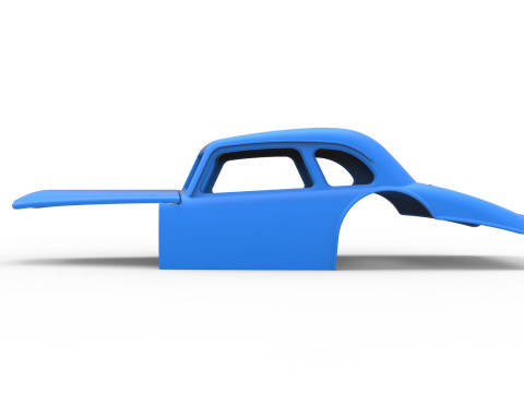 Shell of Vintage Asphalt Modified stock car V4 Scale 1 to 25 3D प्रिंट मॉडल