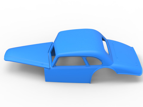 Shell of Vintage Asphalt Modified stock car V4 Scale 1 to 25 3D प्रिंट मॉडल