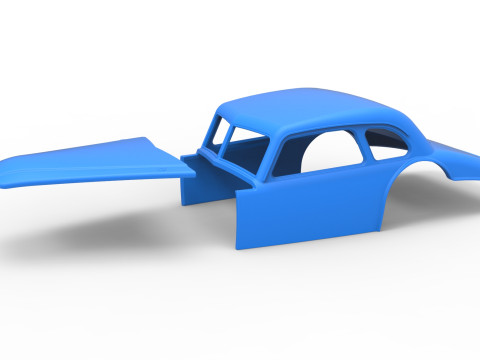 Shell of Vintage Asphalt Modified stock car V4 Scale 1 to 25 3D प्रिंट मॉडल