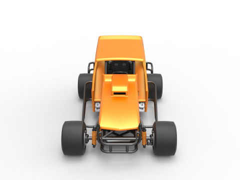 Vintage Asphalt Modified stock car V6 Scale 1 to 25 Modelo de Impressão 3D