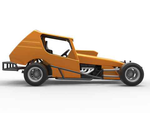 Vintage Asphalt Modified stock car V6 Scale 1 to 25 Modelo de Impressão 3D
