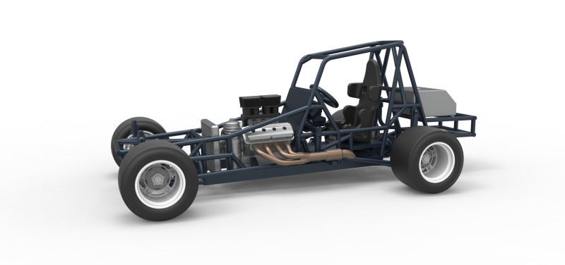Vintage Asphalt Modified stock car Base V3 Scale 1 to 25 Modèles 3D en vedette .c4d .max .obj .3ds .fbx .stl .blend 