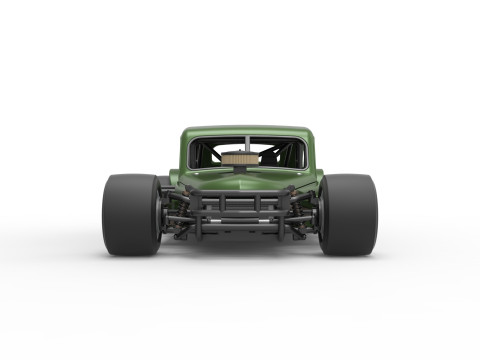 Vintage Asphalt Modified stock car V7 Scale 1 to 25 3Dプリントモデル