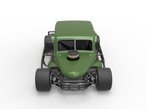 Vintage Asphalt Modified stock car V7 Scale 1 to 25 3Dプリントモデル