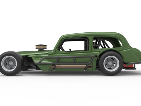 Vintage Asphalt Modified stock car V7 Scale 1 to 25 3Dプリントモデル