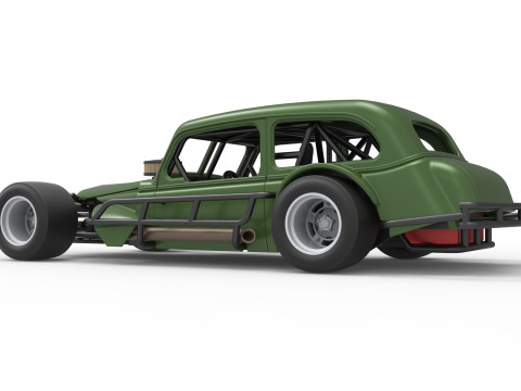 Vintage Asphalt Modified stock car V7 Scale 1 to 25 3Dプリントモデル