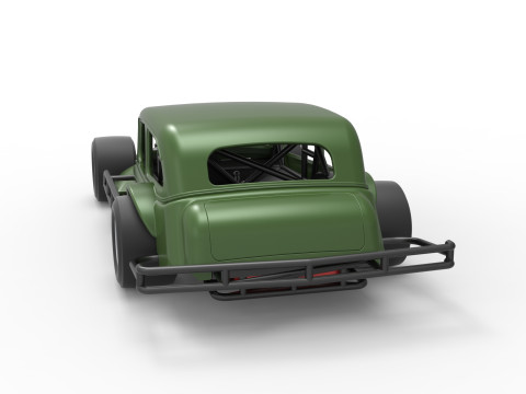 Vintage Asphalt Modified stock car V7 Scale 1 to 25 3Dプリントモデル