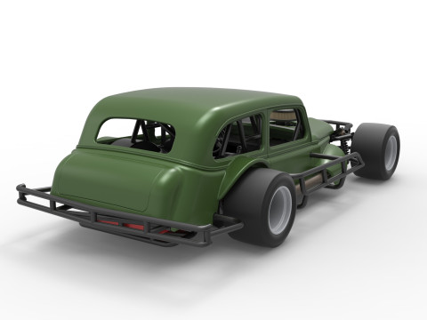 Vintage Asphalt Modified stock car V7 Scale 1 to 25 3Dプリントモデル