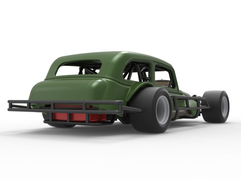 Vintage Asphalt Modified stock car V7 Scale 1 to 25 3Dプリントモデル