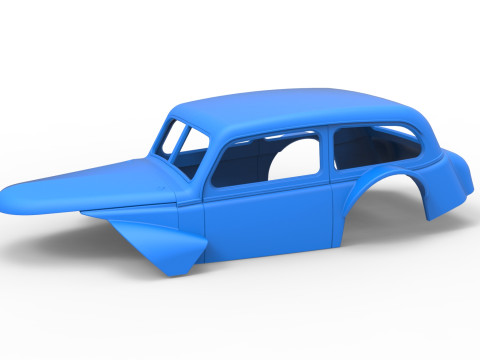 Shell of Vintage Asphalt Modified stock car V5 Scale 1 to 25 Modello di stampa 3D