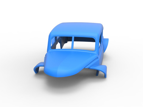 Shell of Vintage Asphalt Modified stock car V5 Scale 1 to 25 Modello di stampa 3D