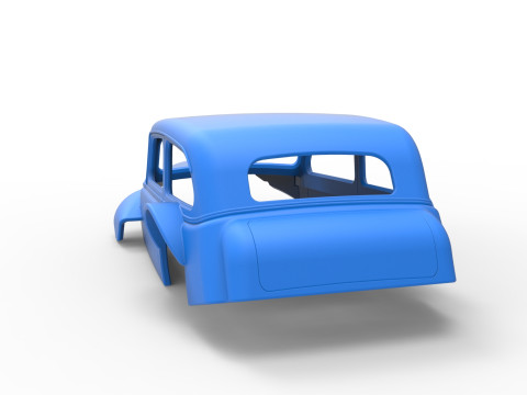 Shell of Vintage Asphalt Modified stock car V5 Scale 1 to 25 Modello di stampa 3D