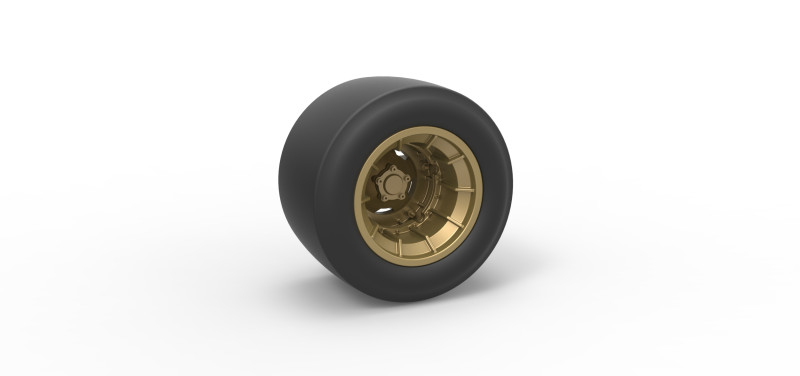 Wheel from Asphalt Modified stock car Version 4 Scale 1 to 25 Modèles 3D en vedette .c4d .max .obj .3ds .fbx .stl .blend 