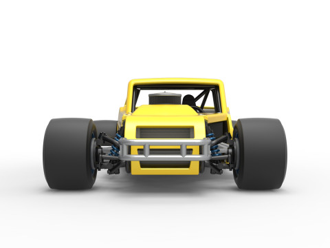 Vintage Asphalt Modified stock car V8 Scale 1 to 25 3Dプリントモデル