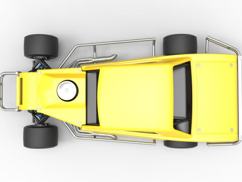 Vintage Asphalt Modified stock car V8 Scale 1 to 25 3Dプリントモデル