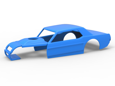 Shell of Vintage Asphalt Modified stock car V6 Scale 1 to 25 3D-printmodel