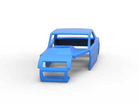 老式沥青改装库存车 V6 比例 1 至 25 的外壳 3D 打印模型
