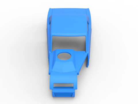 老式沥青改装库存车 V6 比例 1 至 25 的外壳 3D 打印模型