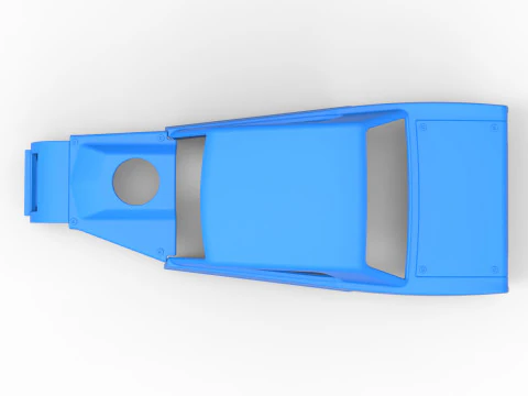 老式沥青改装库存车 V6 比例 1 至 25 的外壳 3D 打印模型