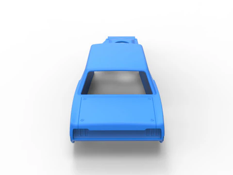 老式沥青改装库存车 V6 比例 1 至 25 的外壳 3D 打印模型
