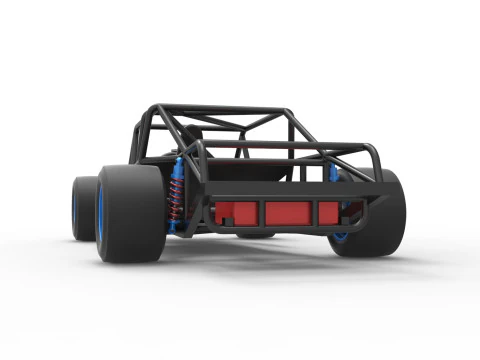 Vintage Asphalt Modified stock car Base V4 Scale 1 to 25 3D Print Model