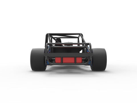 Vintage Asphalt Modified stock car Base V4 Scale 1 to 25 3D-Druckmodell