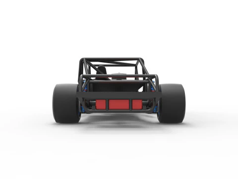 Vintage Asphalt Modified stock car Base V4 Scale 1 to 25 3D Print Model