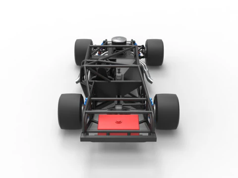 Vintage Asphalt Modified stock car Base V4 Scale 1 to 25 3D Print Model