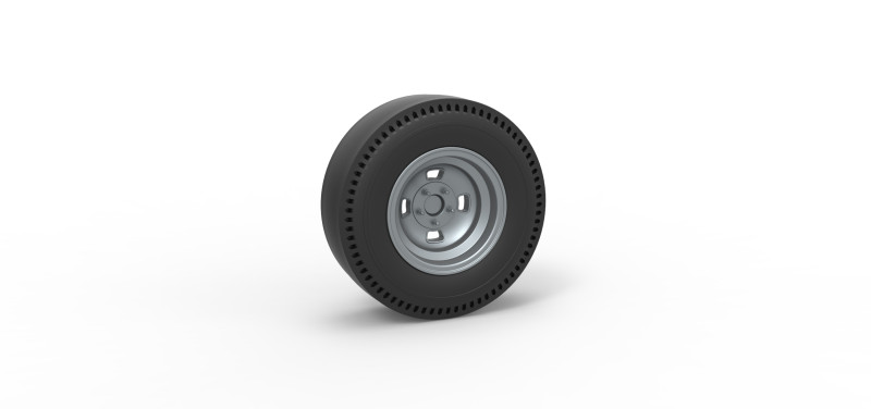 Rear wheel of vintage dragster Version 3 Scale 1 to 25 Modèles 3D en vedette .c4d .max .obj .3ds .fbx .stl .blend 