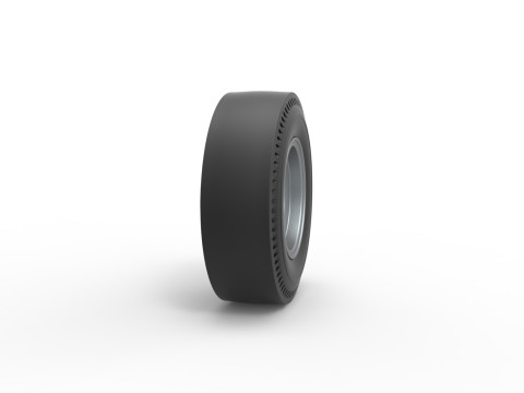 Rear wheel of vintage dragster Version 3 Scale 1 to 25 Modèles 3D en vedette