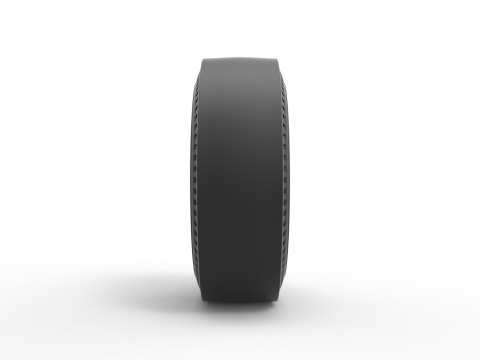 Rear wheel of vintage dragster Version 3 Scale 1 to 25 Modèles 3D en vedette