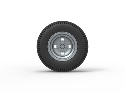 Rear wheel of vintage dragster Version 3 Scale 1 to 25 Modèles 3D en vedette