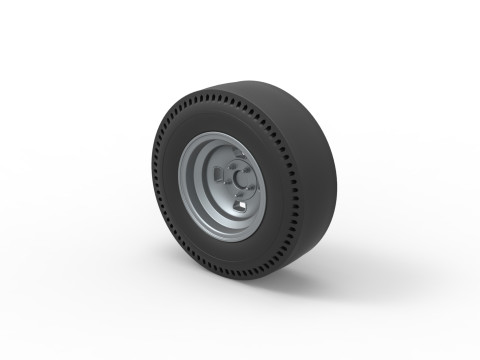 Rear wheel of vintage dragster Version 3 Scale 1 to 25 Modèles 3D en vedette