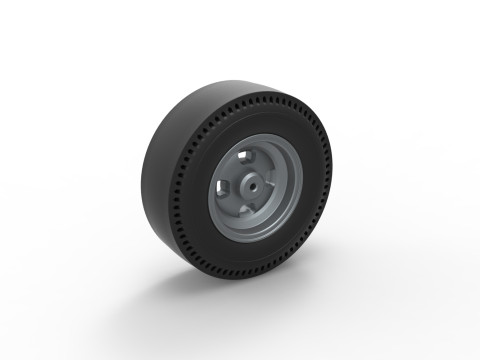 Rear wheel of vintage dragster Version 3 Scale 1 to 25 Modèles 3D en vedette