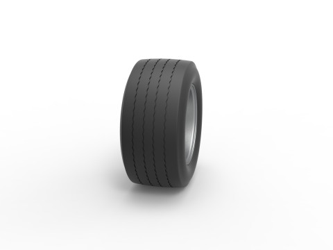 Wheel from Asphalt Modified stock car Version 5 Scale 1 to 25 3Dプリントモデル