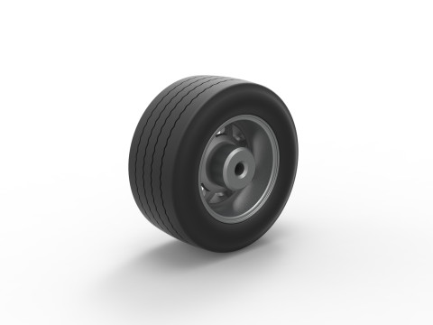 Wheel from Asphalt Modified stock car Version 5 Scale 1 to 25 3Dプリントモデル