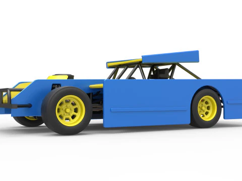 Figure 8 Modified stock car Scale 1 to 25 3D Print Model