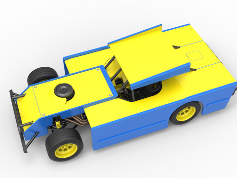 Figure 8 Modified stock car Scale 1 to 25 3D printmodel