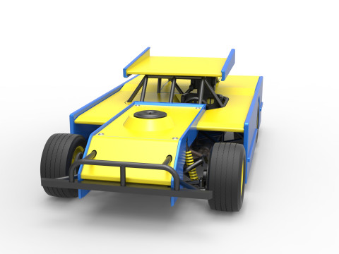Figure 8 Modified stock car Scale 1 to 25 3D printmodel