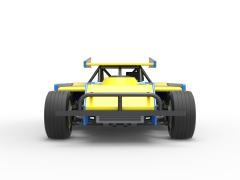 Figure 8 Modified stock car Scale 1 to 25 3D printmodel