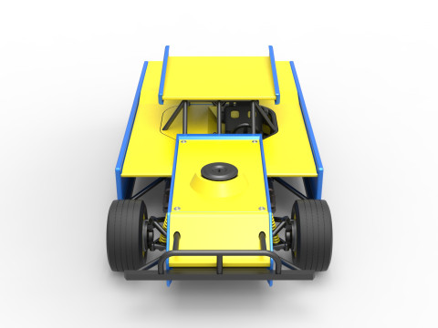 Figure 8 Modified stock car Scale 1 to 25 3D printmodel