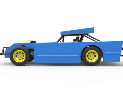 Figure 8 Modified stock car Scale 1 to 25 3D printmodel