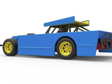 Figure 8 Modified stock car Scale 1 to 25 3D printmodel
