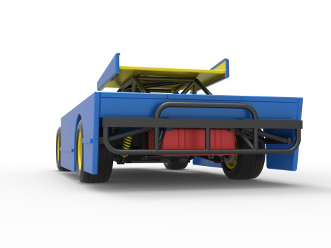 Figure 8 Modified stock car Scale 1 to 25 3D printmodel