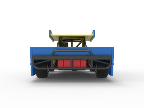 Figure 8 Modified stock car Scale 1 to 25 3D printmodel
