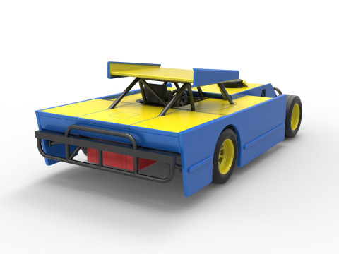 Figure 8 Modified stock car Scale 1 to 25 3D printmodel