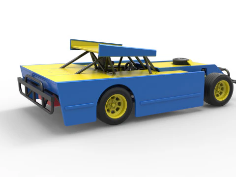 Figure 8 Modified stock car Scale 1 to 25 3D Print Model
