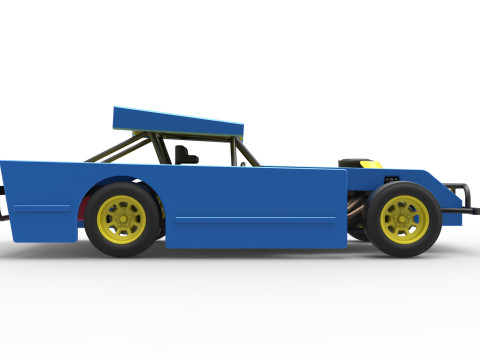 Figure 8 Modified stock car Scale 1 to 25 3D printmodel