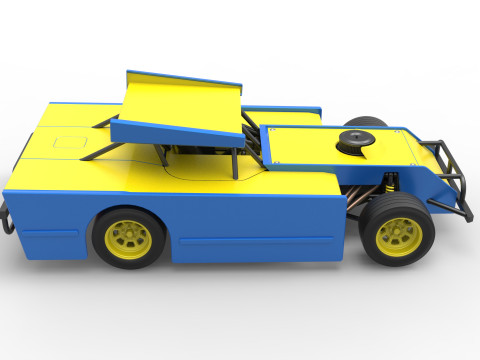 Figure 8 Modified stock car Scale 1 to 25 3D printmodel